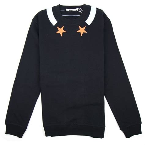 givenchy zip up blue black star|givenchy sweatshirt.